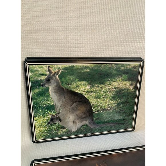 The Australiana Collection boxed Animal placemats Cork backs Set - Picture 4 of 12